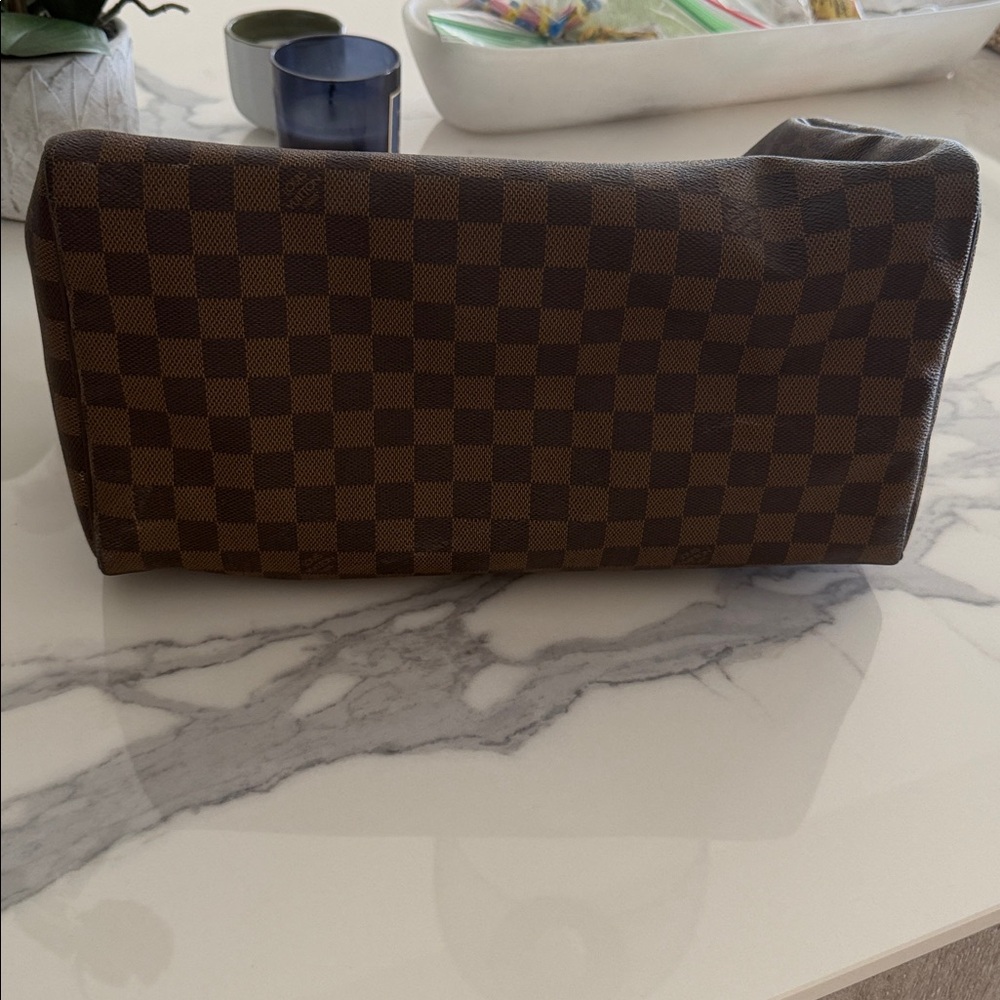 Louis Vuitton Brown Checkered Satchel - Picture 5 of 8